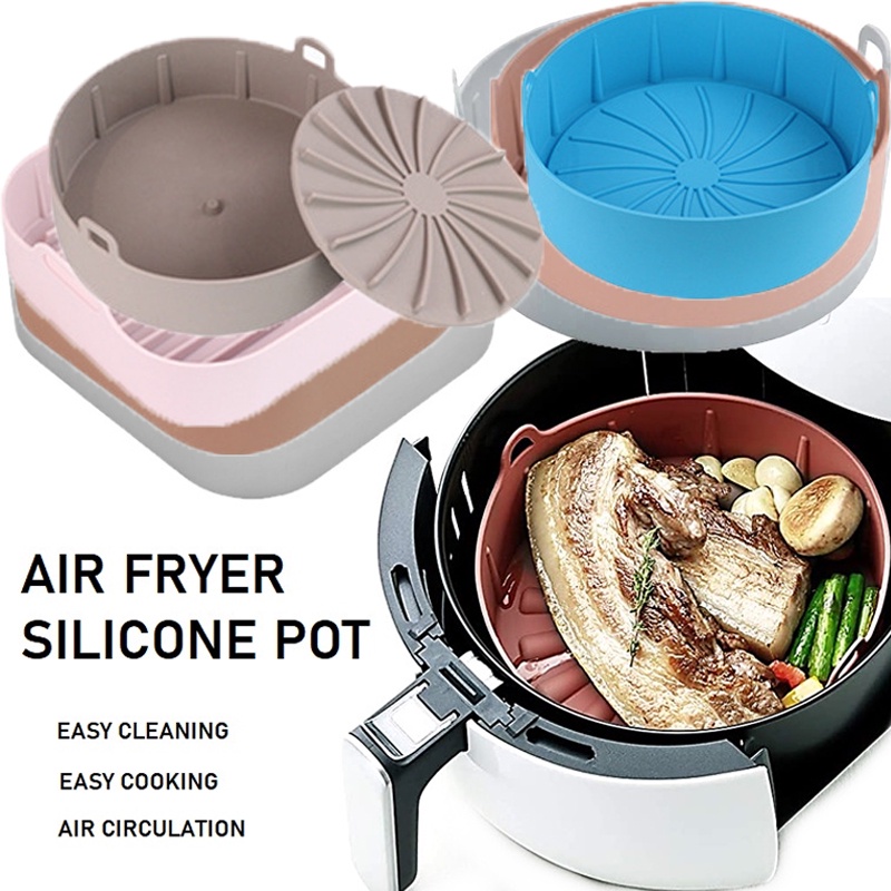 Khay Nướng Bánh Pizza Bằng Silicone Chống Dính 22CM