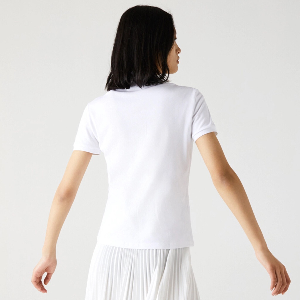 Áo Thun Polo Ngắn Tay Thêu Logo Lacoste Chất Lượng Cao Giản Dị Dễ Phối Đồ Dành Cho Nữ