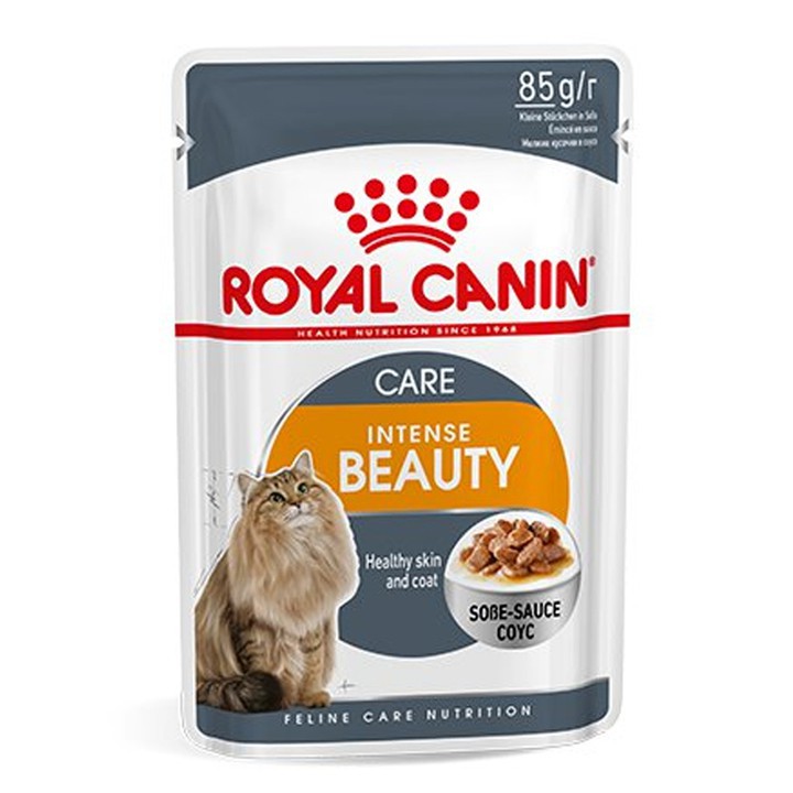 Thức ăn Pate cho mèo giúp đẹp da và lông Royal Canin Intense Beauty 85gr