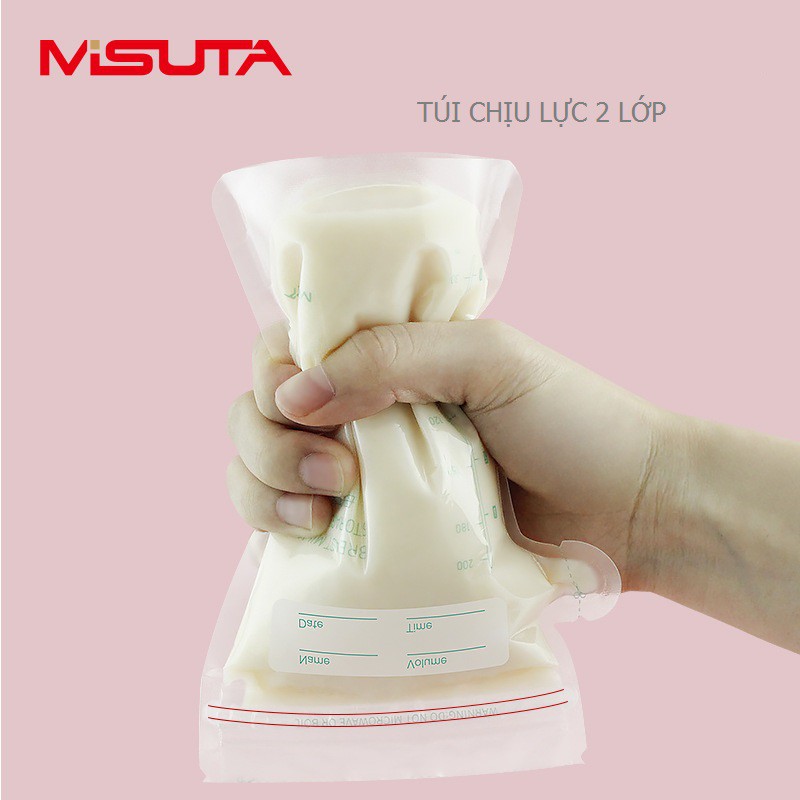 Túi trữ sữa Misuta 150/200ml, hộp 30 túi - Hàng chính hãng