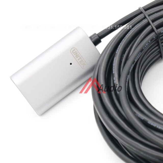 DÂY USB 2 ĐẦU ĐỰC CÁI UNITEK 10m HÀNG CAO CẤP , 01 SỢI DÂY USB CÓ IC KHUẾCH ĐẠI