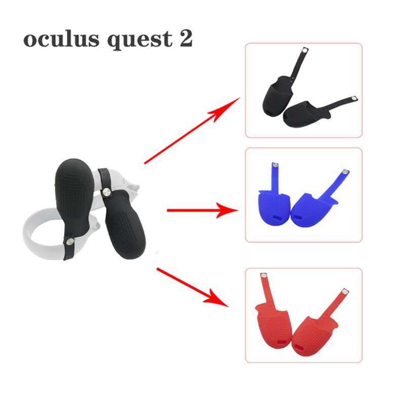 Ốp Lưng Silicon Cho Oculus Quest 2 VR Bộ Điều Khiển Da Tay Cầm Quest2 Kính Cảm Ứng VR Bộ Điều Khiển 