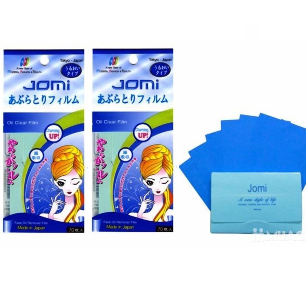 Giấy Thấm Dầu Dạng Film Jomi Oil Clear Film Gói 70 Tờ Phù Hợp Với Mọi Loại Da Nhập Khẩu Chính Hãng Nhật Bản - Wincy Mart