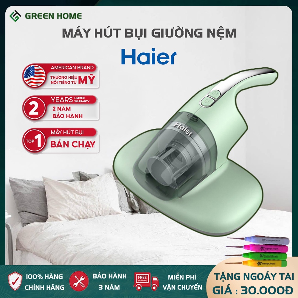 Máy hút bụi giường nệm Haier diệt khuẩn tia UV - Máy hút bụi giường nệm sofa lực hút mạnh - Bảo hành 2 năm