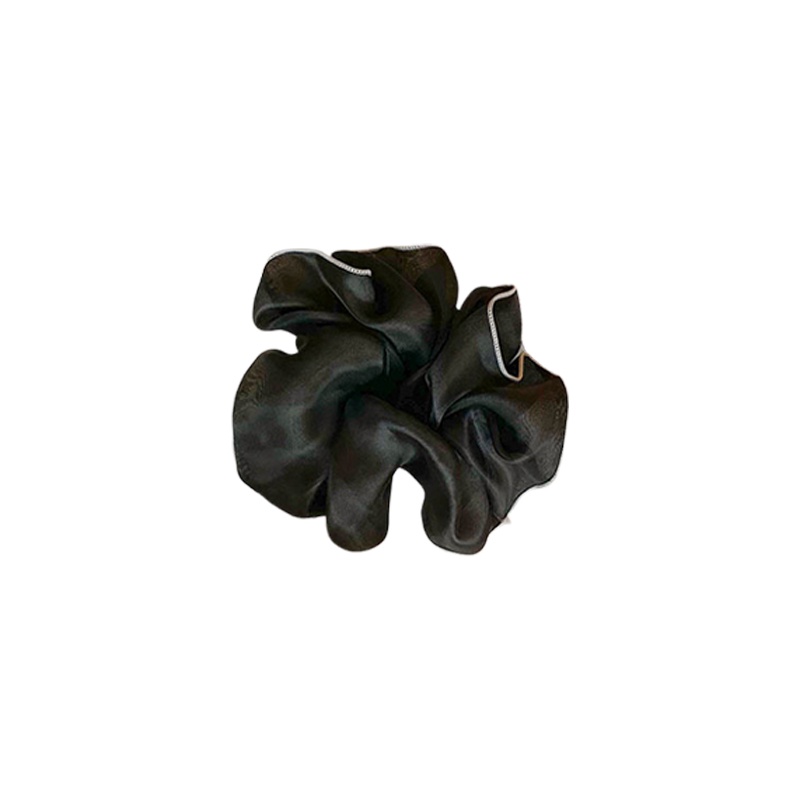 Dây cột tóc vải Scrunchies lụa Hàn Quốc bản lớn cho nữ