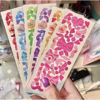 Sticker confetti ruy băng lấp lánh dán toploader