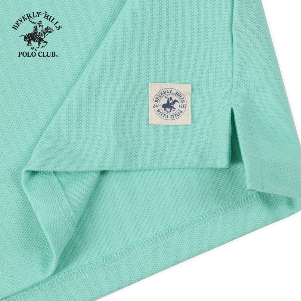 Beverly Hills Polo Club - Áo polo Ngắn tay Nam Slimfit Xanh ngọc nhạt LT- BHPC PMSSS20TL072