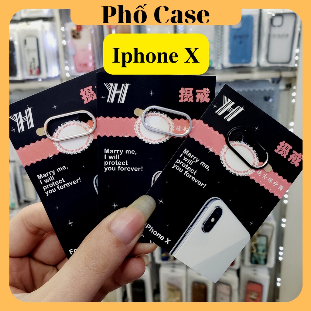 Ốp viền bảo vệ camera iphone X/Xr/7plus/8plus