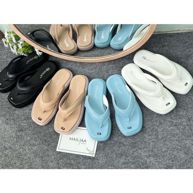 Dép xỏ ngón MAILIAA mã 001 đế xuồng 3 phân siêu êm quai kẹp