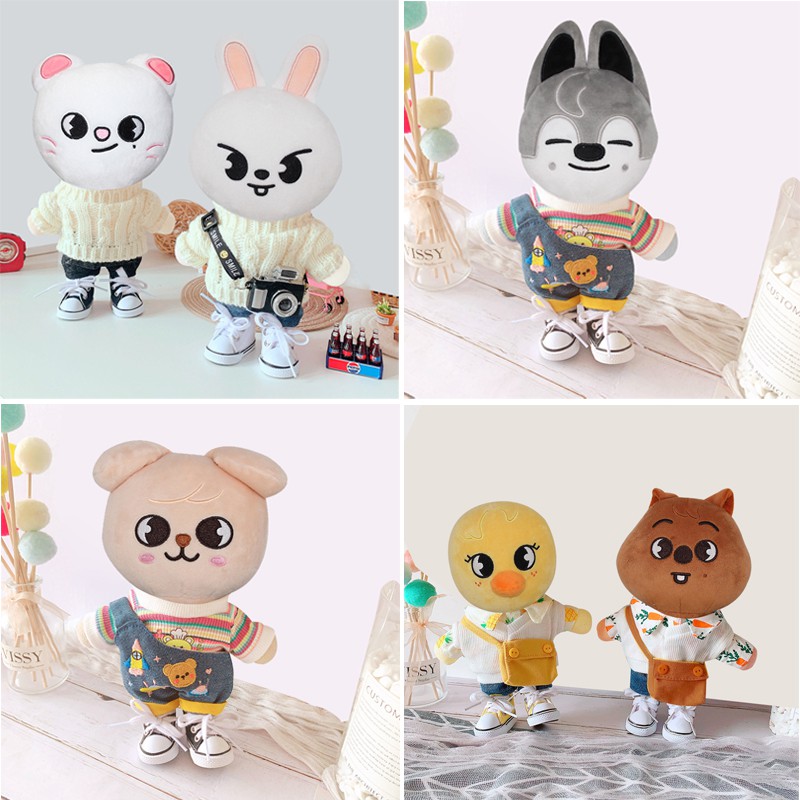 Bộ Quần Áo Skzoo Giày Vải Canvas Skzoo Nhồi Bông Đáng Yêu Cho Bé