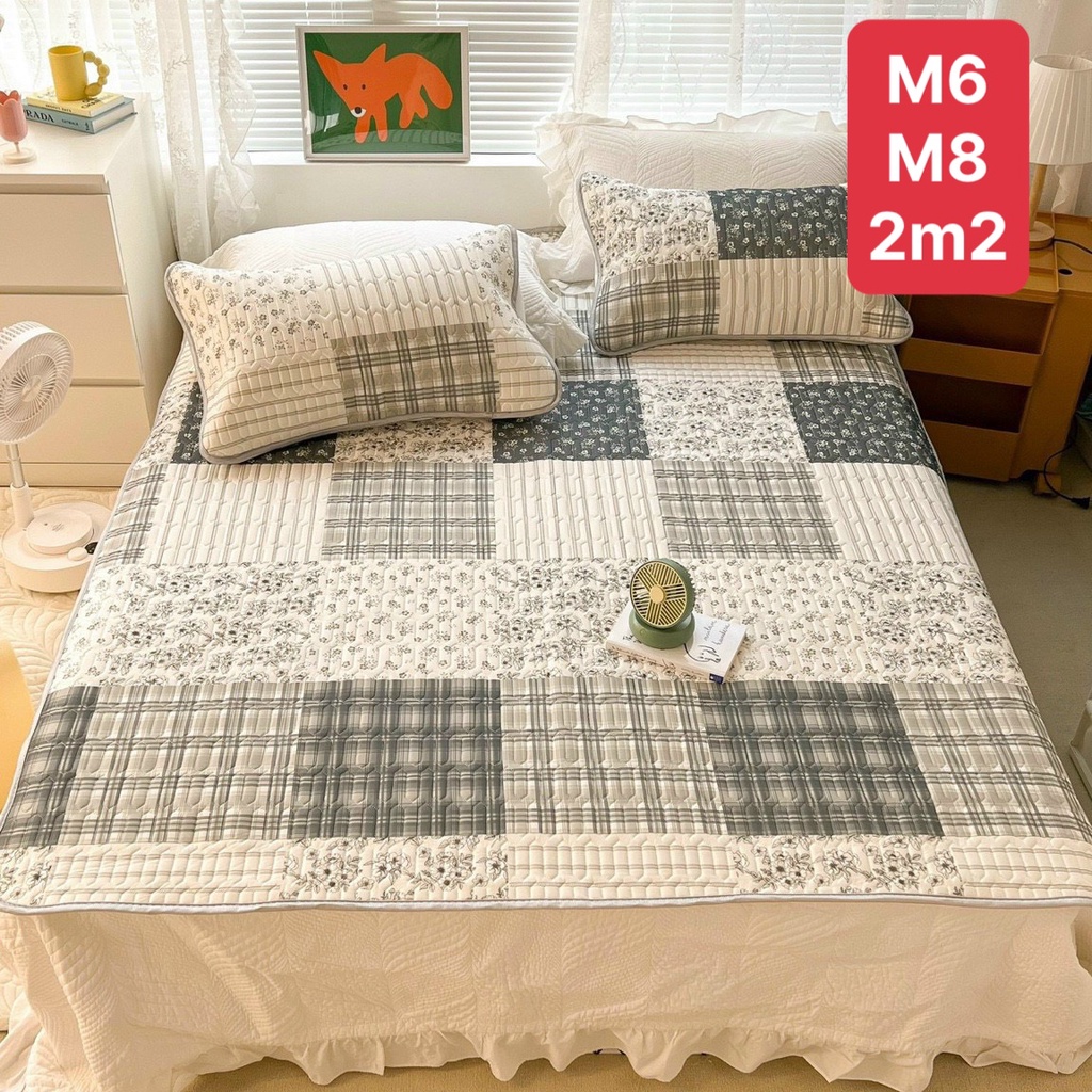 Chiếu điều hòa cao su non 6D Luxury vải lụa Tencel mát cao su non Latex mềm mịn đủ kích thước m6/m8/2m2
