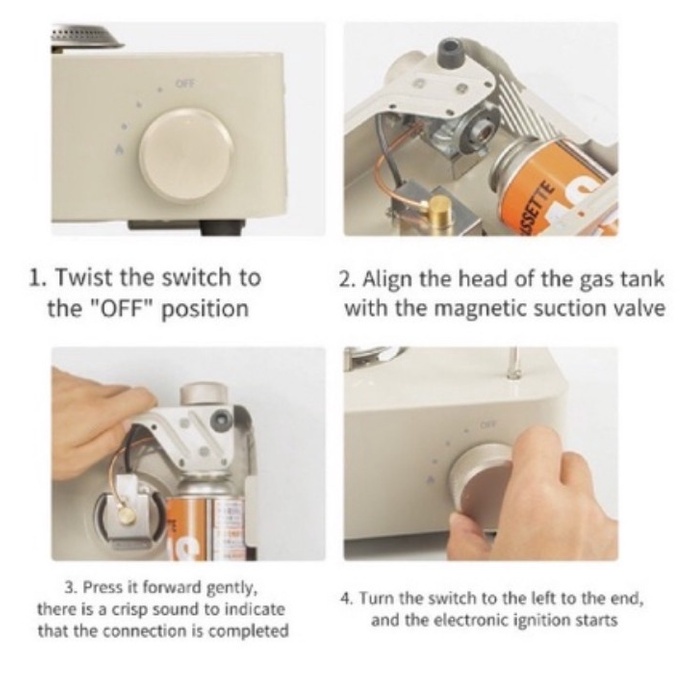 Bếp gas mini cắm trại Glamping NatureHike CNH22CJ011 chính hãng