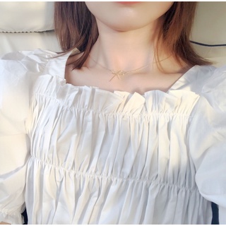 📛 rẻ vô địch 📛 dây chuyền nơ trơn phong cách hàn quốc