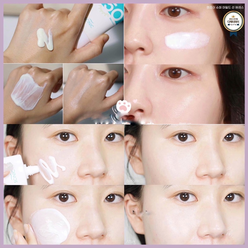 Kem chống nắng dịu nhẹ cấp ẩm Scinic Enjoy Super Mild Sun Essence