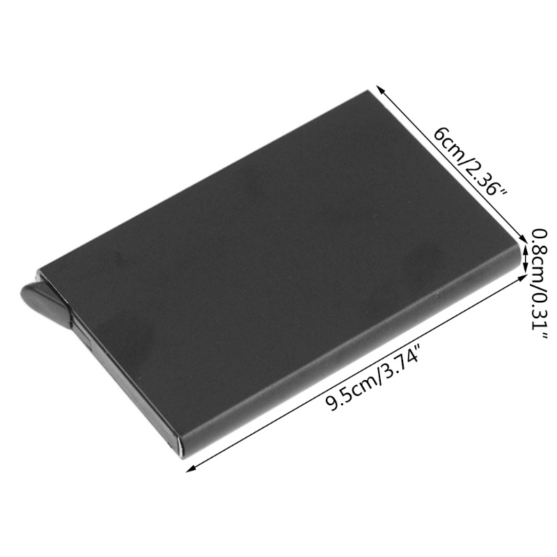 Ví Đựng Thẻ Tín Dụng Bằng Kim Loại Mỏng Nhẹ Thiết Kế Đơn Giản Thời Trang Cho Nam