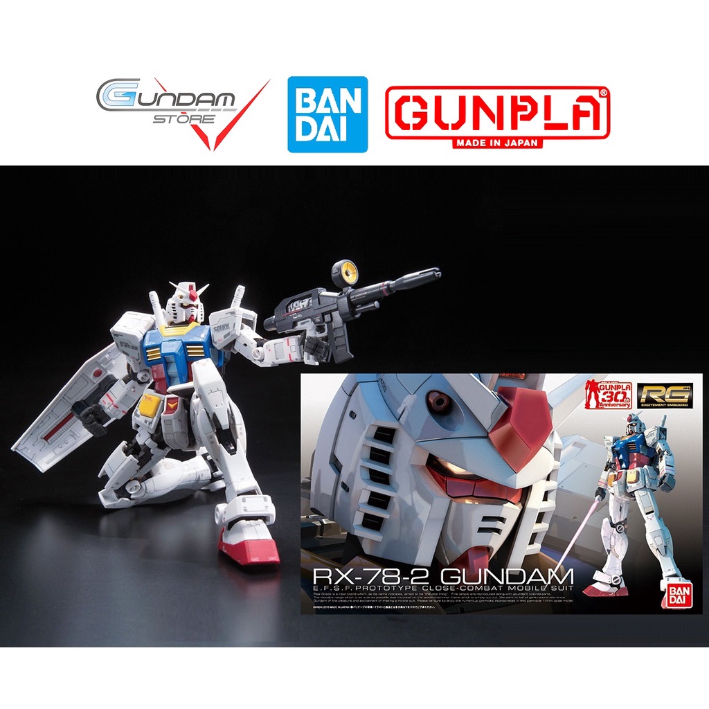 Mô Hình Gundam RG RX-78-2 UC Bandai Real Grade 1/144 Đồ Chơi Lắp Ráp Anime Nhật