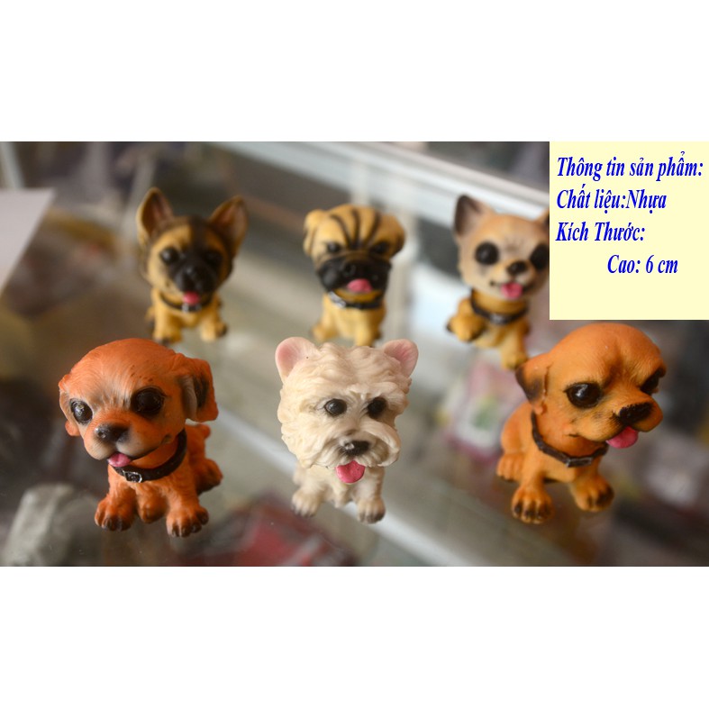 Một tượng chó lò xo lắc đầu để xe hơi ngộ nghĩnh(giá một tượng)