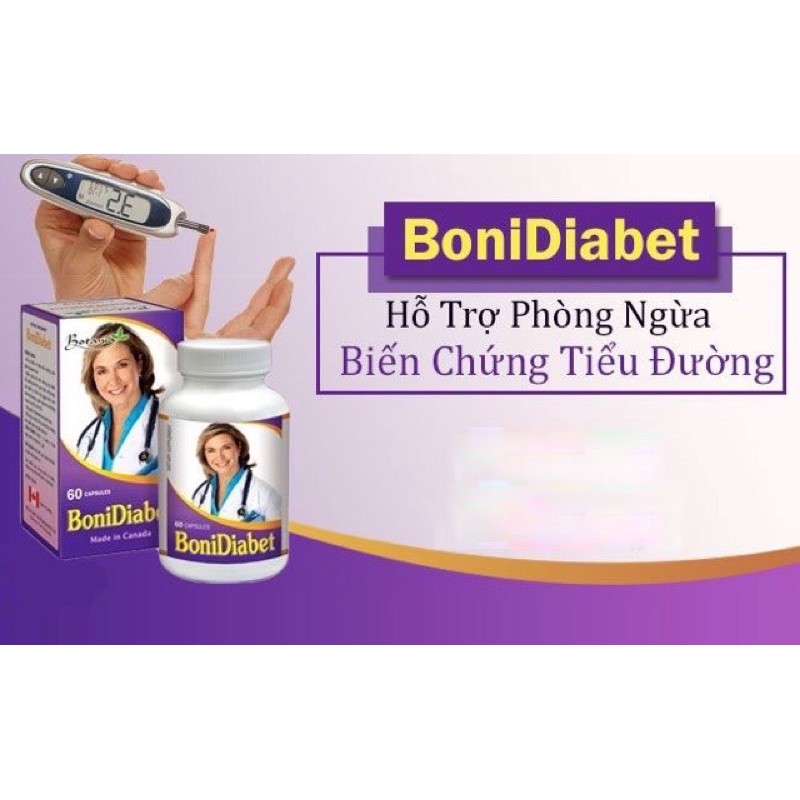 BoniDiabet Giúp hỗ trợ bệnh tiểu đường, ngăn ngừa biến chứng.(30 viên)