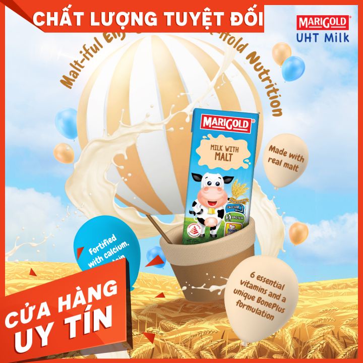 Sữa lúa mạch Marigold hộp 200ml Marigold Shop