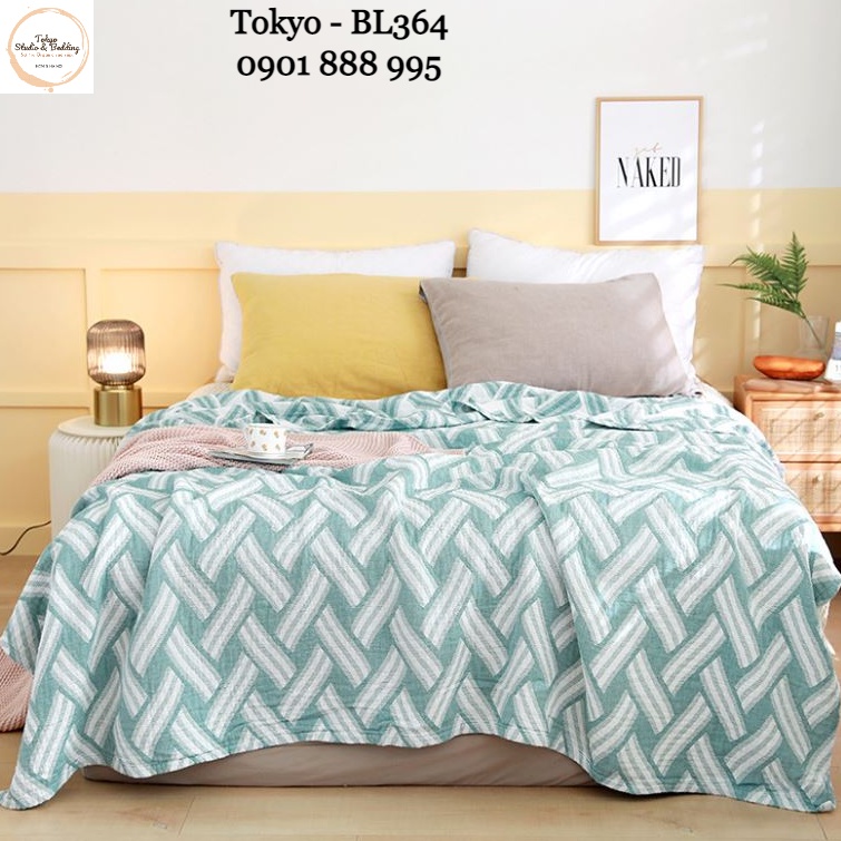 [XẢ] SO 29_Chăn Hè Xô Organic Cotton Dòng Phổ thông/Basic 3 lớp