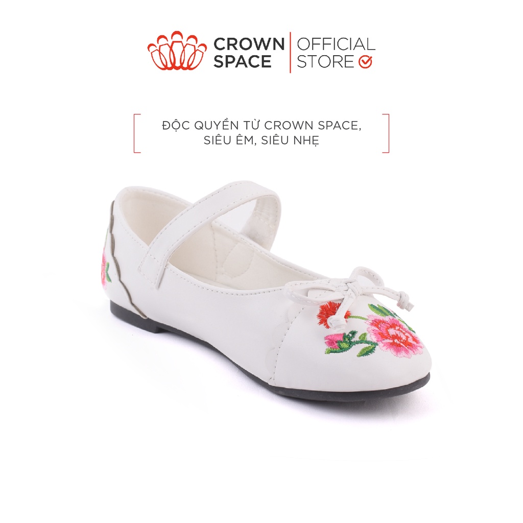 Giày Búp Bê Bé Gái Crown Space Ballerina Cao Cấp CRUK3112 Size 25 Đến 30 Cho Bé 2-12 Tuổi