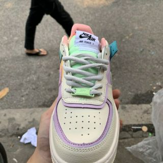 < VIDEO + ẢNH THẬT > GIÀY SNEAKER AF1 TRẮNG TÍM THẤP CỔ