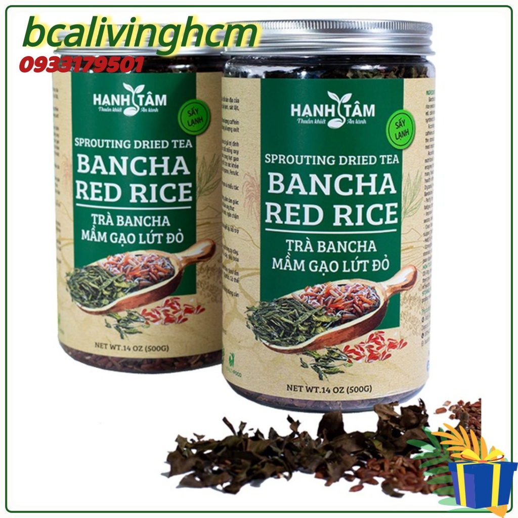 Trà Mầm Gạo Lứt đỏ Trà mầm đậu đen Trà bancha  Hạnh Tâm