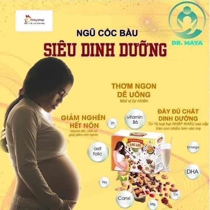 Ngũ cốc lợi sữa Lạc Lạc – giúp hỗ trợ tăng tiết sữa và chất lượng sữa mẹ, kích thích nhanh về sữa (30 gói)