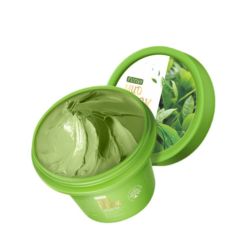 Mặt Nạ Bùn Trà Xanh Dưỡng Ẩm Làm Sáng Da Loại Bỏ Mụn Đầu Đen 100G
