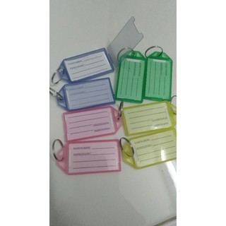 3 móc khóa thẻ nhựa ghi chú