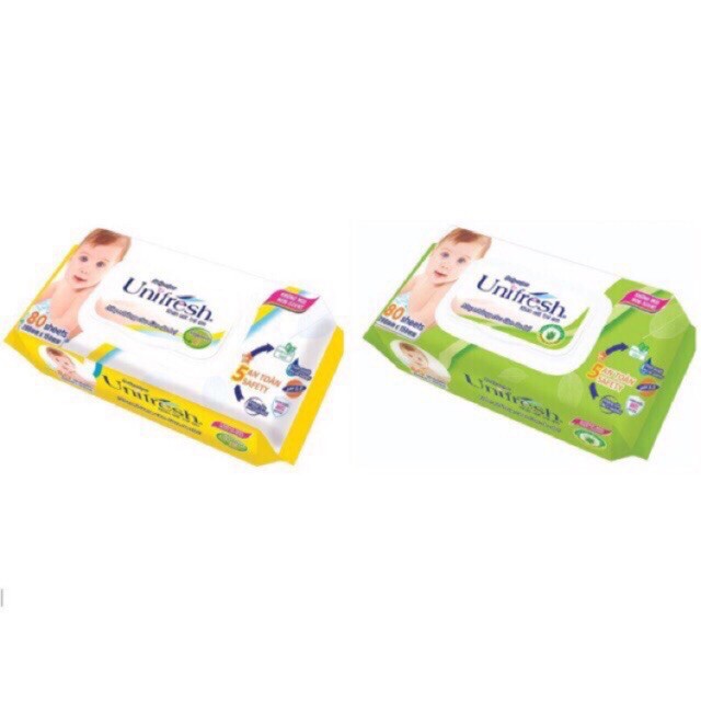 Khăn Ướt Unifresh Không Mùi 80 Tờ