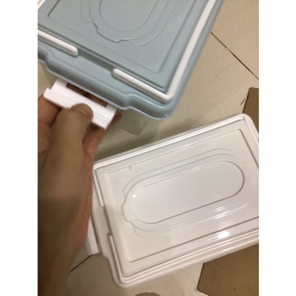 Hộp lạnh 2 quai Việt Nhật, hộp đựng thực phẩm 21cm x14cm x12cm
