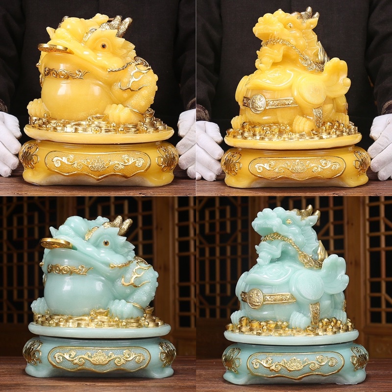 Cóc Ngậm Tiền - Tỳ Hưu cao 13.5cm - Thiềm Thừ Tỳ Hưu Chiêu Tài Phong Thuỷ - Vật Phẩm Phong Thuỷ Hút Tài Lộc