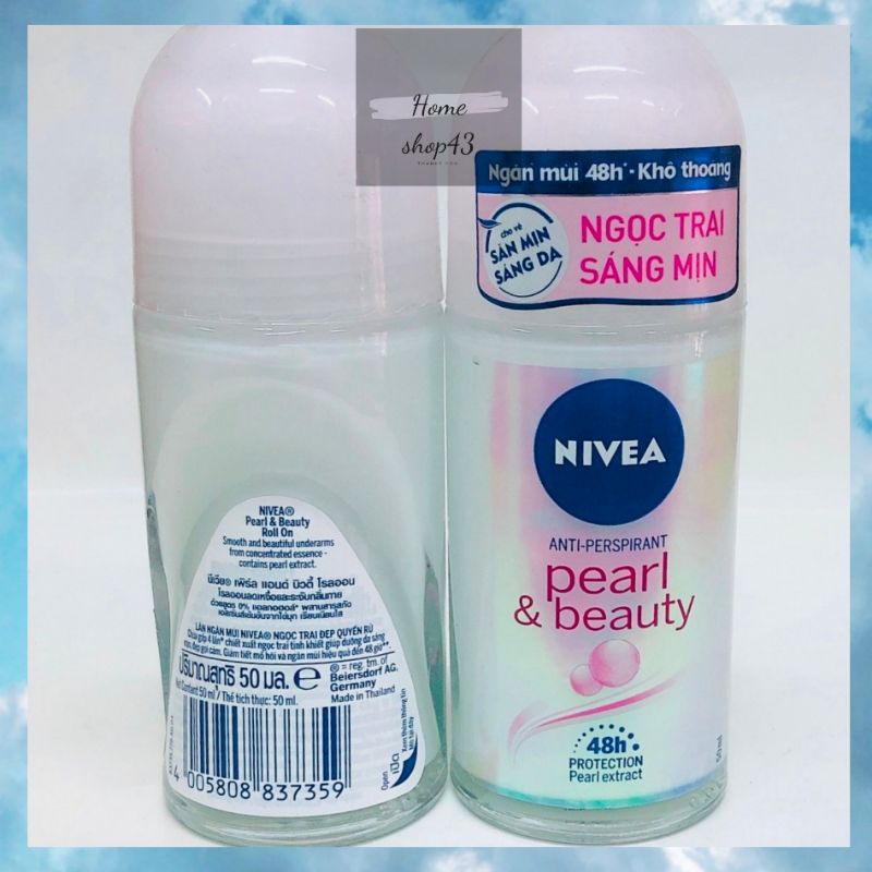 (Hàng cty date bao xa)Lăn NIVEA Ngọc trai 50ml