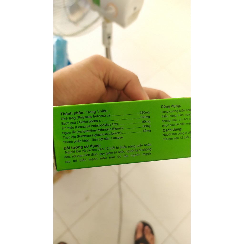 Combo 5 hộp hoạt huyết dưỡng não chính hãng vinaphar - 500 viên | BigBuy360 - bigbuy360.vn