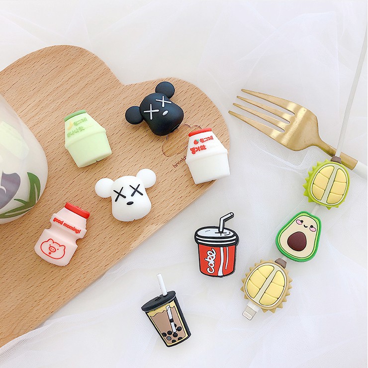 Phụ Kiện Bảo Vệ Đầu Sạc Cho Điện Thoại Phụ Kiện Tai Nghe Bluetooth i12 Cáp Sạc Pin Dự Phòng Vỏ Case Ốp Lưng - Shin Case