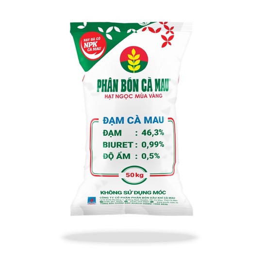 Phân đạm Ure Cà Mau phát triển cành lá, nảy chồi, giúp cây tăng trưởng và phát triển | gói 1KG