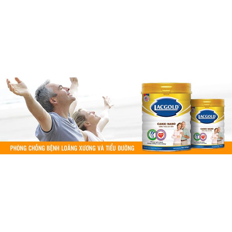 Sữa bột LACGOLD CANXI NANO 900g