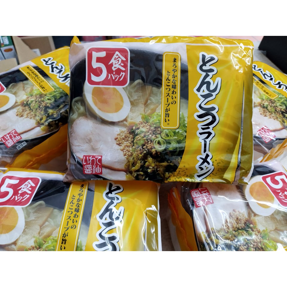 Mì ăn liền RAMEN NHẬT BẢN túi 5 gói (mỗi gói 83gr) hàng nội địa Nhật, date T6/2022