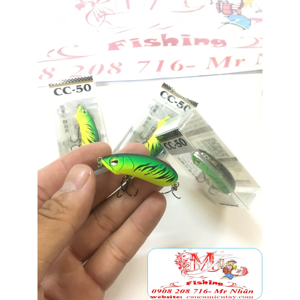 Mồi Lure CC50 Câu Cá Lóc - Tráp - Chẽm- Mú-Nhồng
