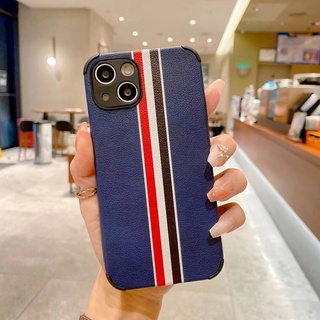 Ốp điện thoại da cừu mềm họa tiết kẻ sọc đơn giản cho Samsung s20 s20plus s20ultra s20fe s21 s21plus s21ultra note20 note20ultra note10 note10plus note9 Vỏ điện thoại samsung Vỏ bảo vệ