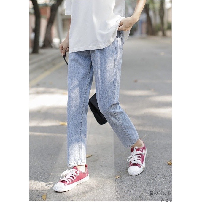 Quần jean bò nữ Phom baggy, jeans ống suông đứng TX-02 style hàn quốc 2021 | BigBuy360 - bigbuy360.vn