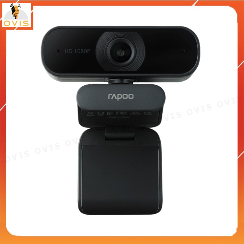 Rapoo C260 - Webcam Họp Trực Tuyến Phân Giải HD 1080p, Góc Siêu Rộng 95°, Tự Động Lấy Nét, Giảm Tiếng Ồn Kép
