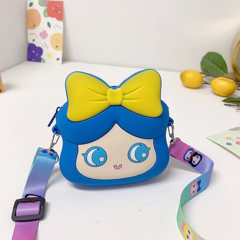 [SIZE MINI] Túi đeo chéo mini chất liệu silicon cho bé dễ thương phong cách Hàn Quốc