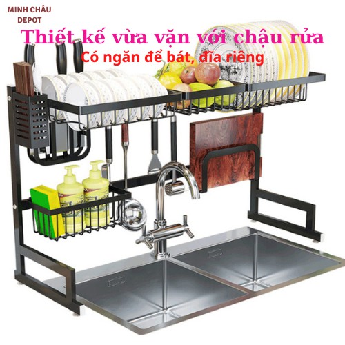 [SIÊU SALE] Kệ chén bát đa năng - Giá để chén đũa gác bồn rửa tiện lợi