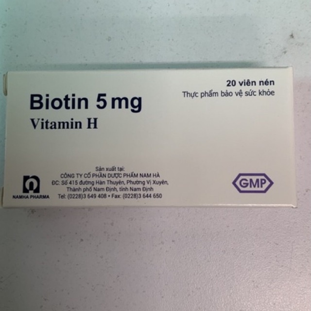 BIOTIN 5MG(VITAMIN H) &amp; BEDIPANTHEN 100MG(VITAMIN B5)-HỖ TRỢ TÓC, DA, MÓNG CHẮC KHOẺ