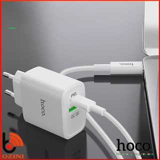 CỦ/CỐC SẠC NHANH HOCO C57A USB QC3.0 & TYPE-C