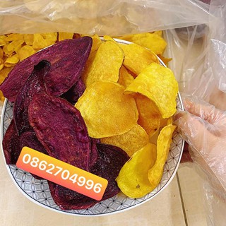 Khoai lang sấy mật mix tím + vàng