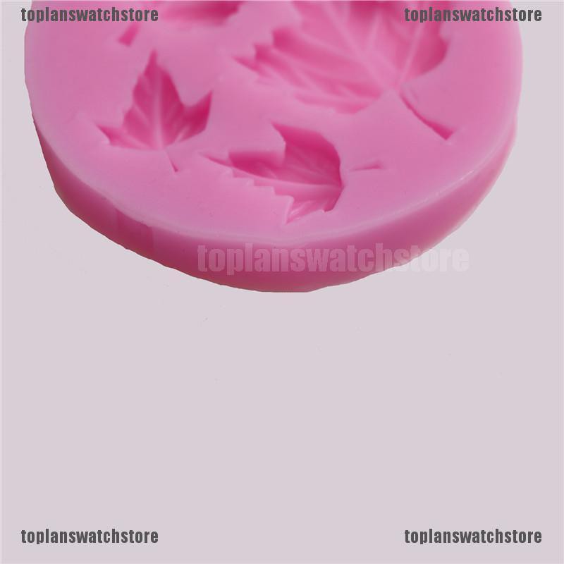 Khuôn Silicone Tạo Hình Lá Phong Trang Trí Bánh