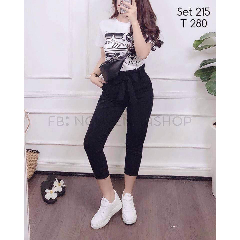 Quần baggy thắt nơ HSU1611
